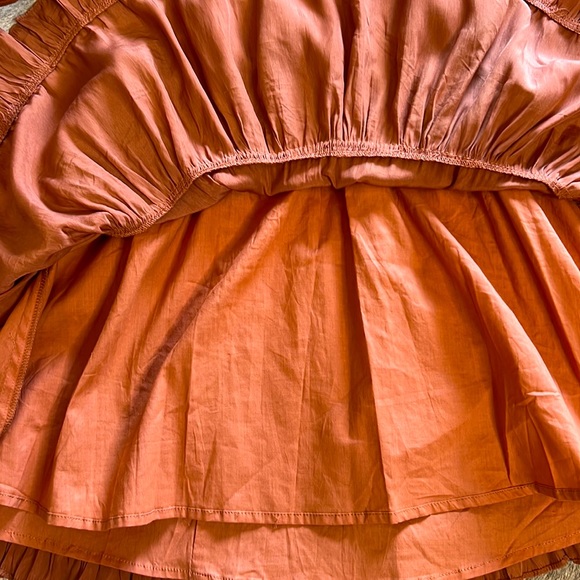 Mustard Seed Ruffled Rust Dress - Picture 4 of 7